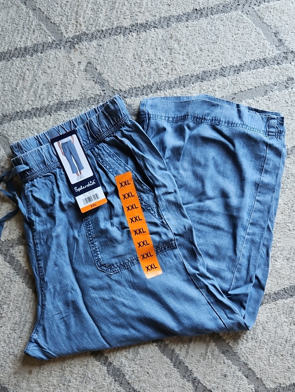 NEW! Splendid Light Blue Cropped Wide Leg Pants Multiple Sizes - Picture 11 of 12
